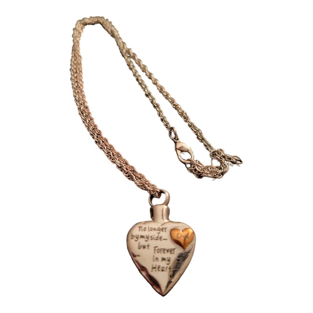 Cremation Jewelry Necklace for Ashes Personalized Stainless Steel Pendant Dad